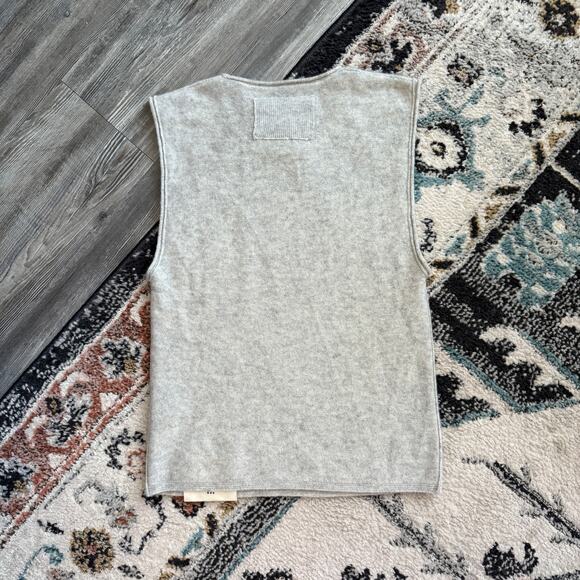 Free People We The Free Cashmere Muscle Sweater Graphite Lover Combo - Picture 6 of 7